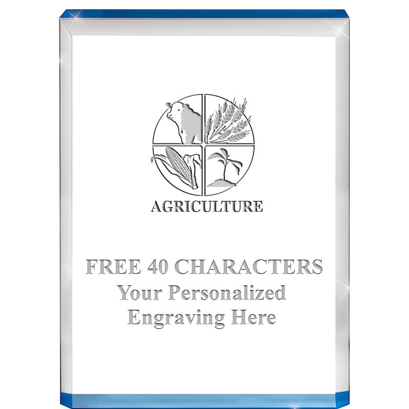 4" BLUE BILLBOARD ACRYLIC