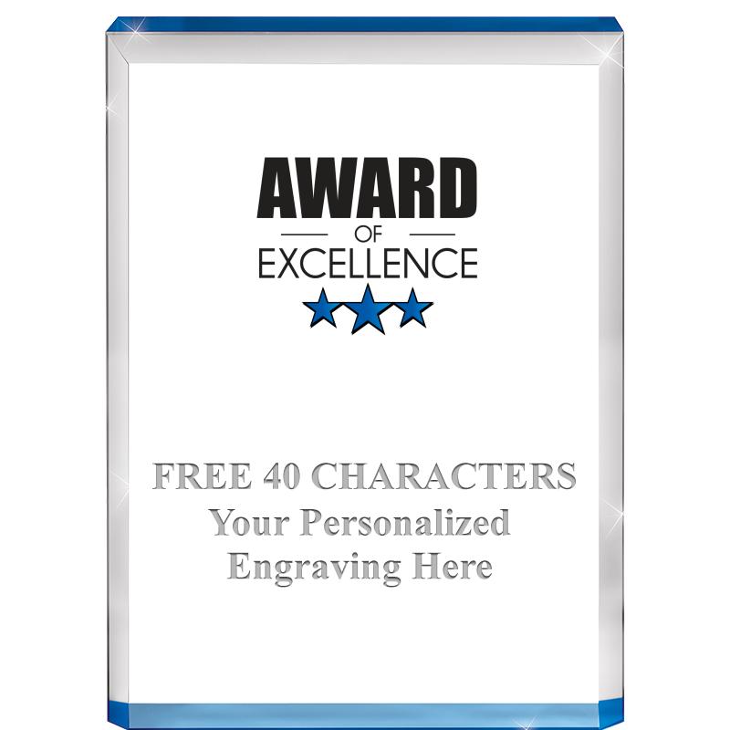 4" BLUE BILLBOARD ACRYLIC