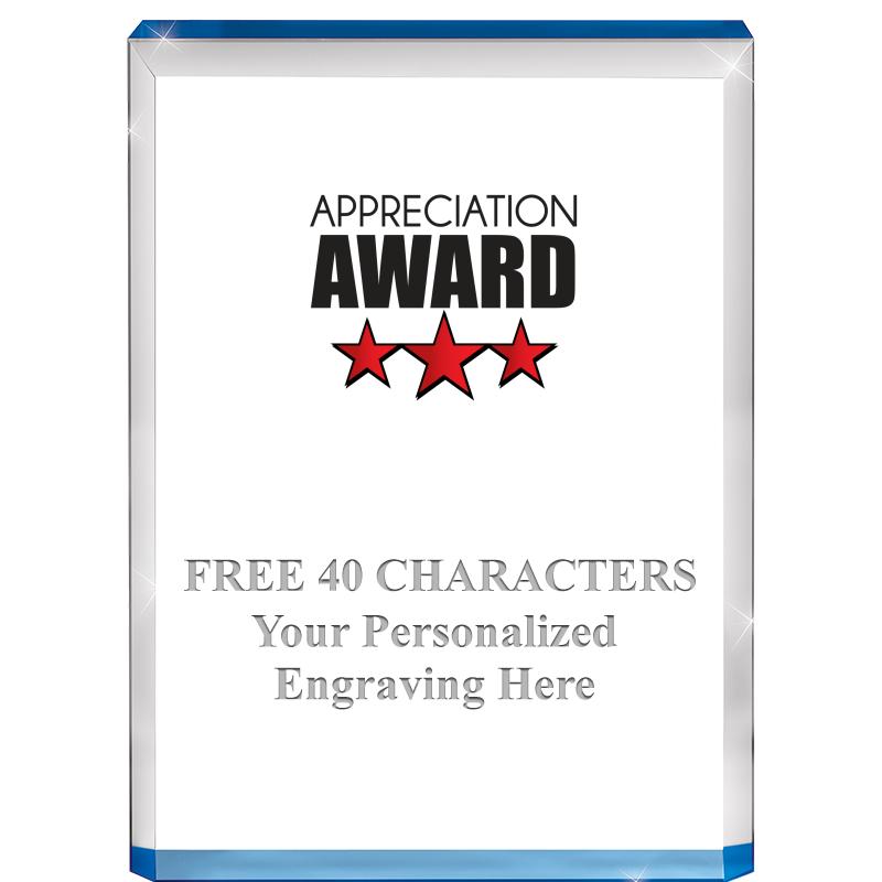 4" BLUE BILLBOARD ACRYLIC