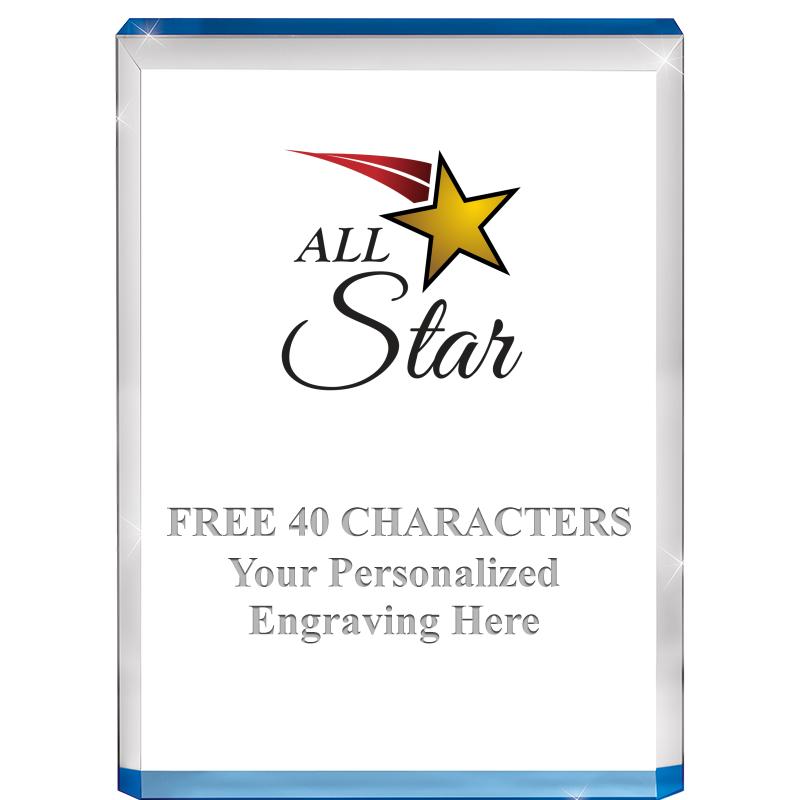 4" BLUE BILLBOARD ACRYLIC