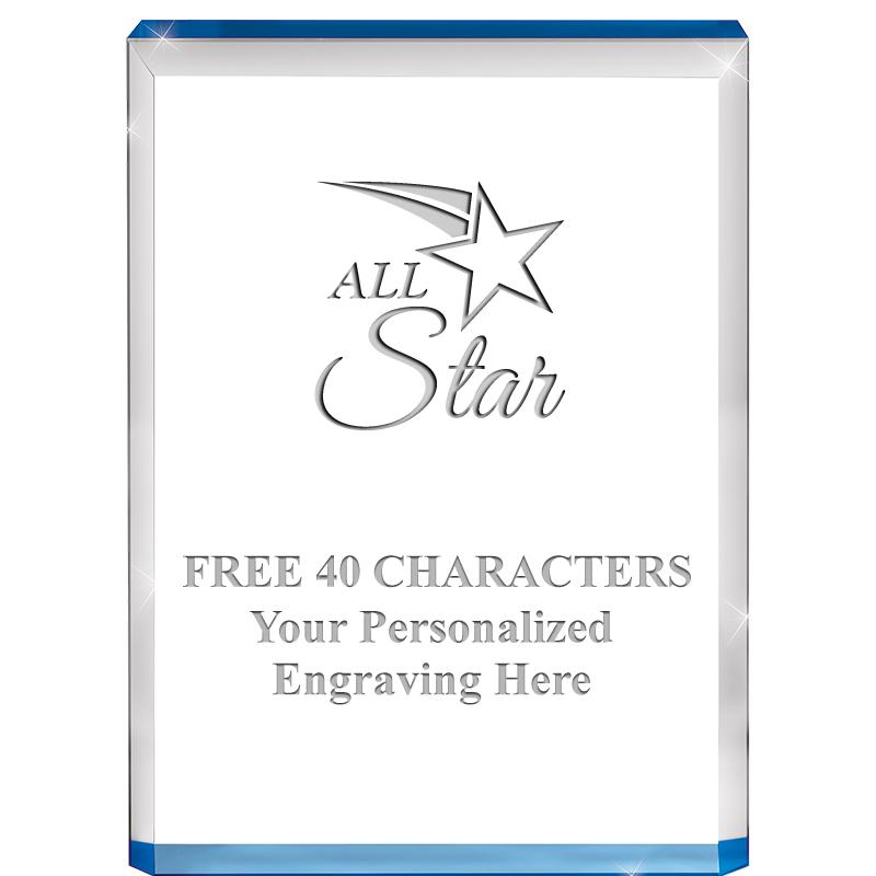 4" BLUE BILLBOARD ACRYLIC