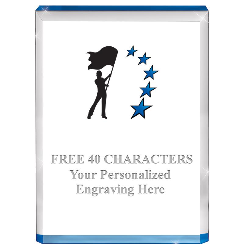 4" BLUE BILLBOARD ACRYLIC