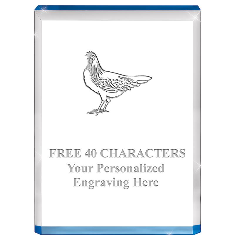 4" BLUE BILLBOARD ACRYLIC