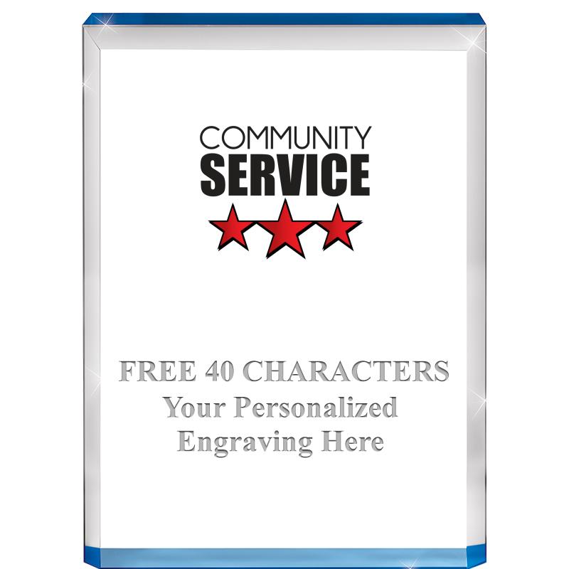 4" BLUE BILLBOARD ACRYLIC