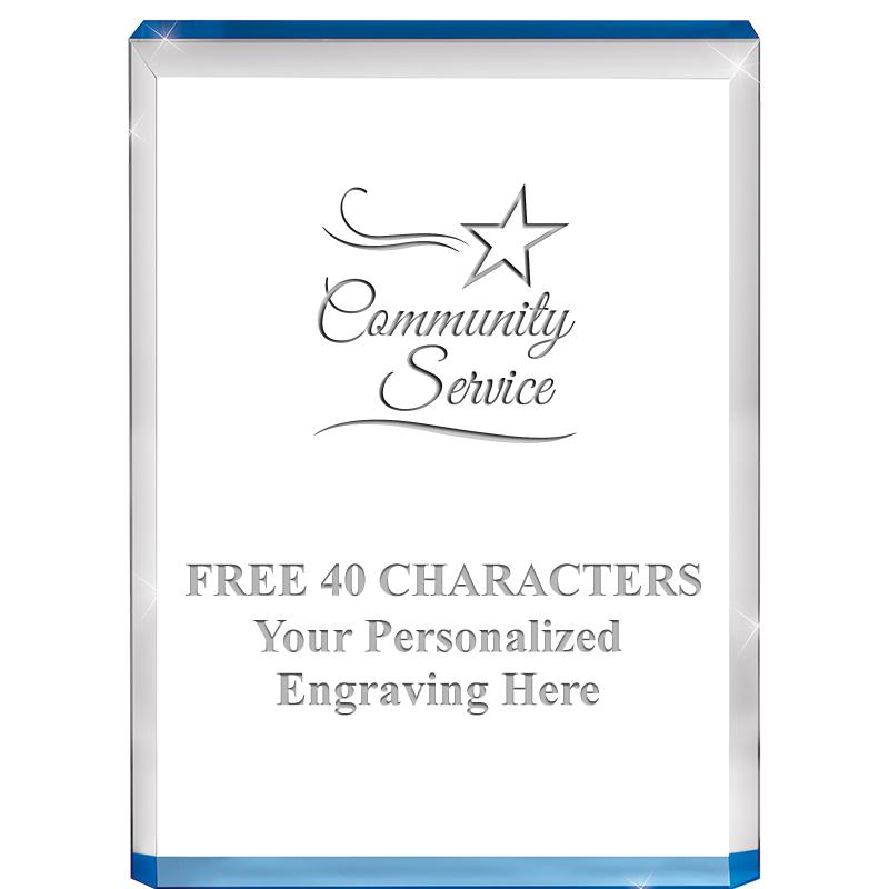 4" BLUE BILLBOARD ACRYLIC