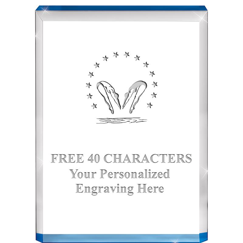 4" BLUE BILLBOARD ACRYLIC