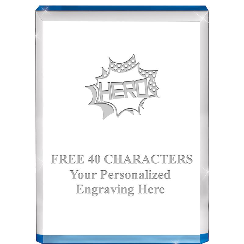 4" BLUE BILLBOARD ACRYLIC