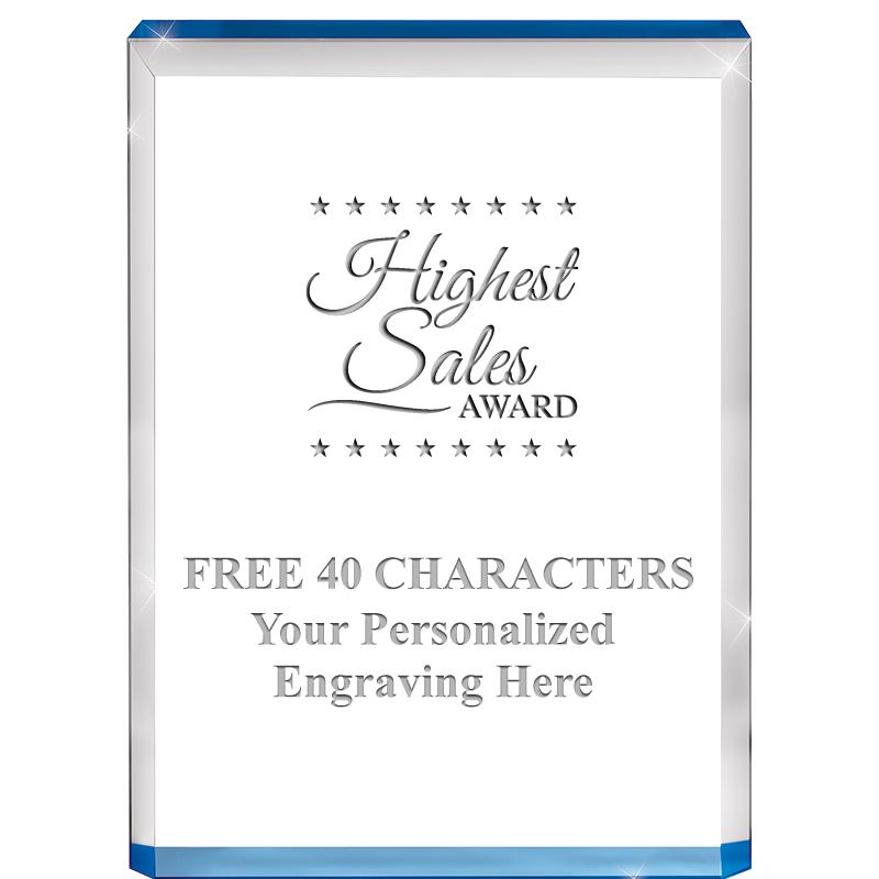 4" BLUE BILLBOARD ACRYLIC