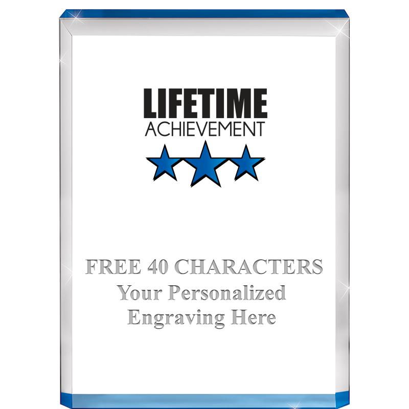 4" BLUE BILLBOARD ACRYLIC