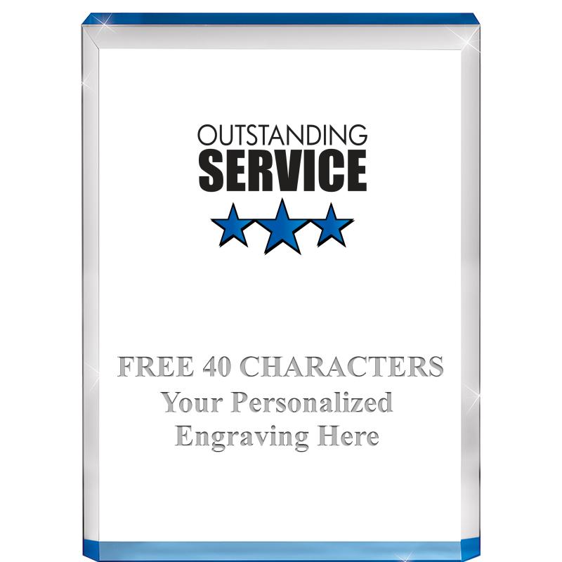 4" BLUE BILLBOARD ACRYLIC