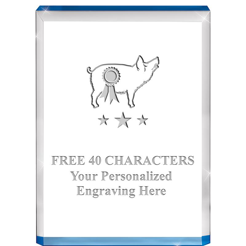 4" BLUE BILLBOARD ACRYLIC