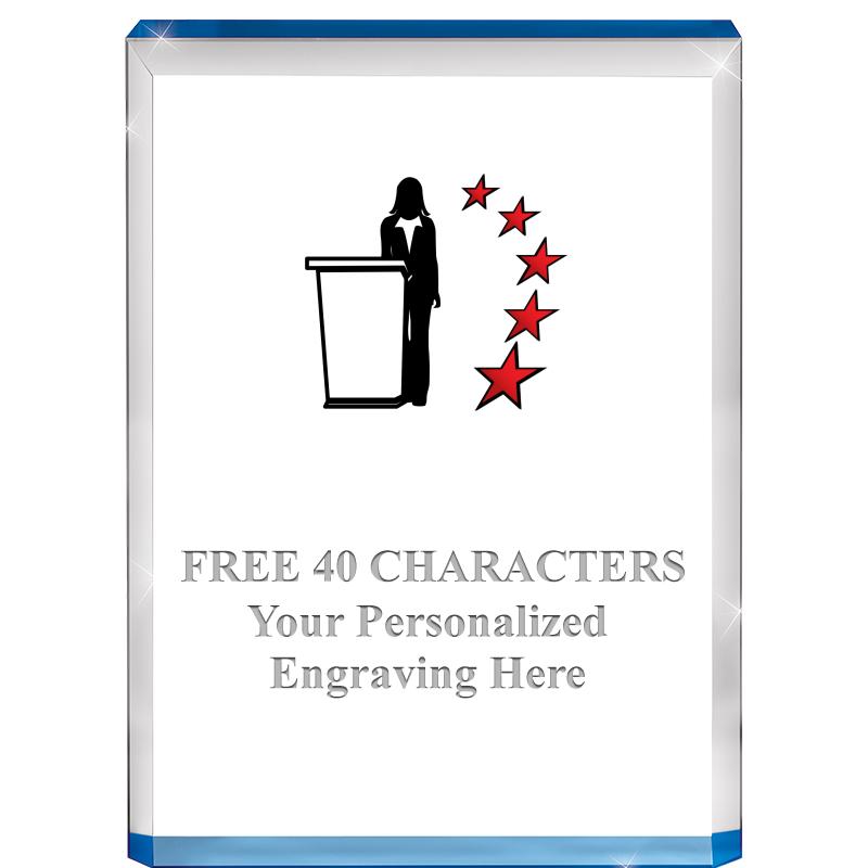 4" BLUE BILLBOARD ACRYLIC