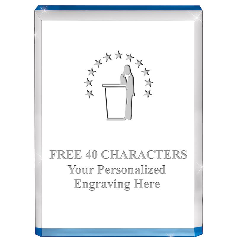 4" BLUE BILLBOARD ACRYLIC