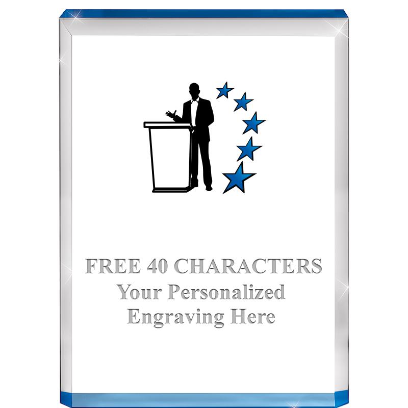 4" BLUE BILLBOARD ACRYLIC