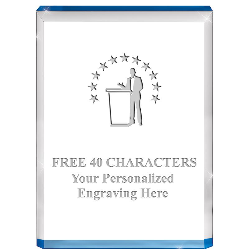 4" BLUE BILLBOARD ACRYLIC