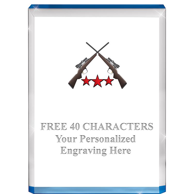 4" BLUE BILLBOARD ACRYLIC