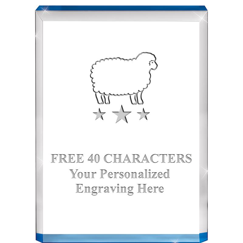 4" BLUE BILLBOARD ACRYLIC