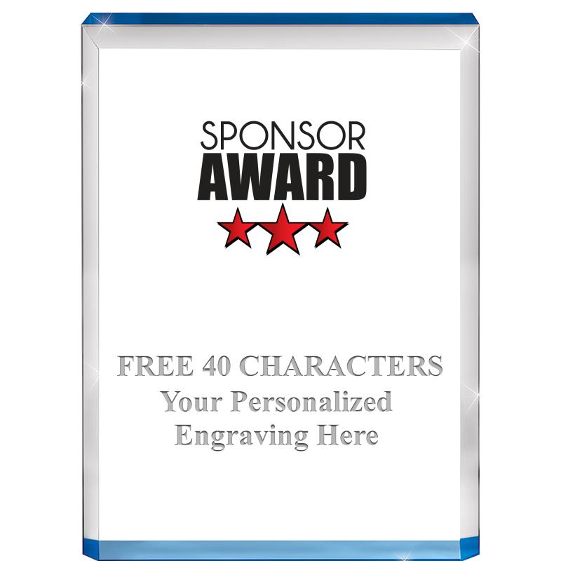 4" BLUE BILLBOARD ACRYLIC