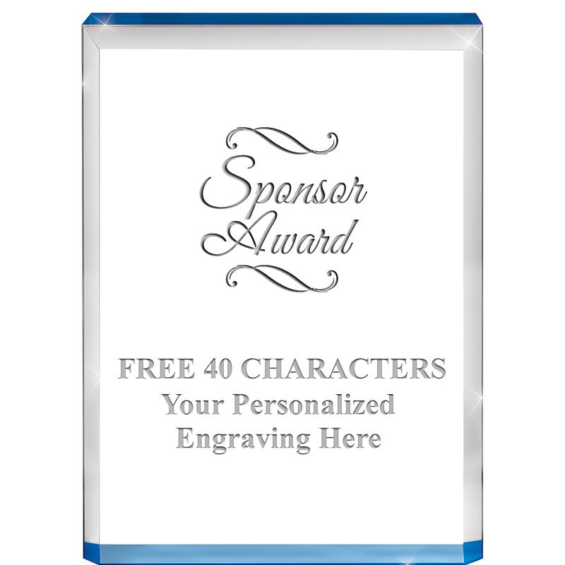 4" BLUE BILLBOARD ACRYLIC