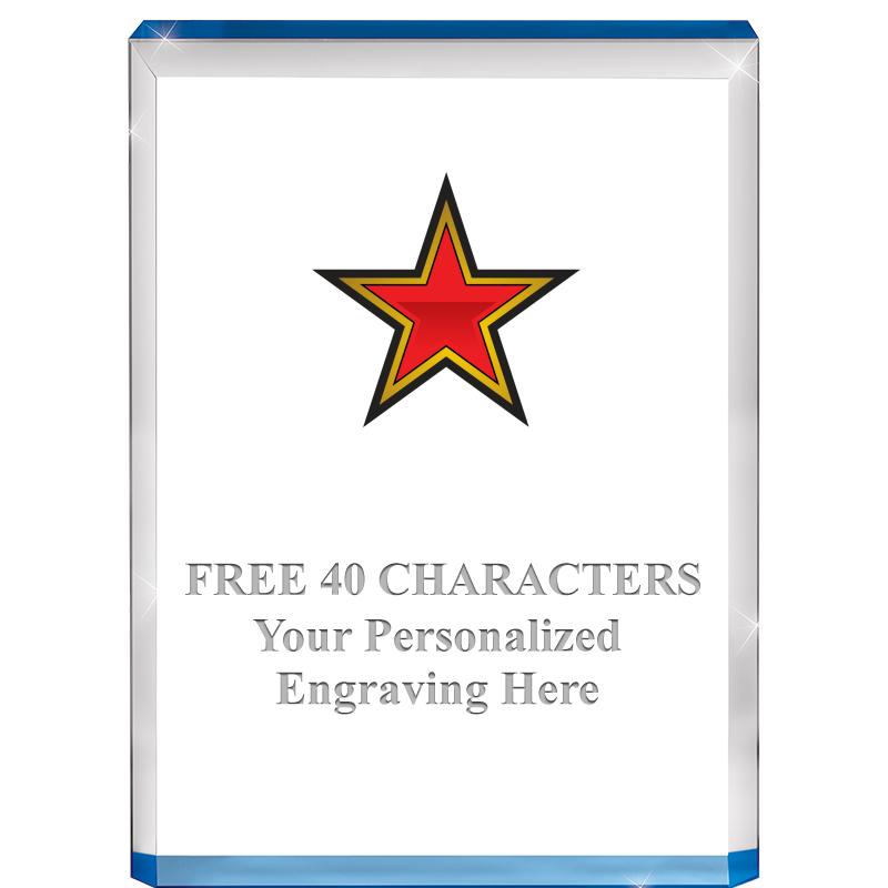 4" BLUE BILLBOARD ACRYLIC