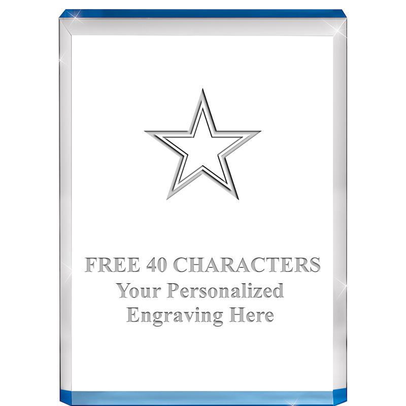 4" BLUE BILLBOARD ACRYLIC