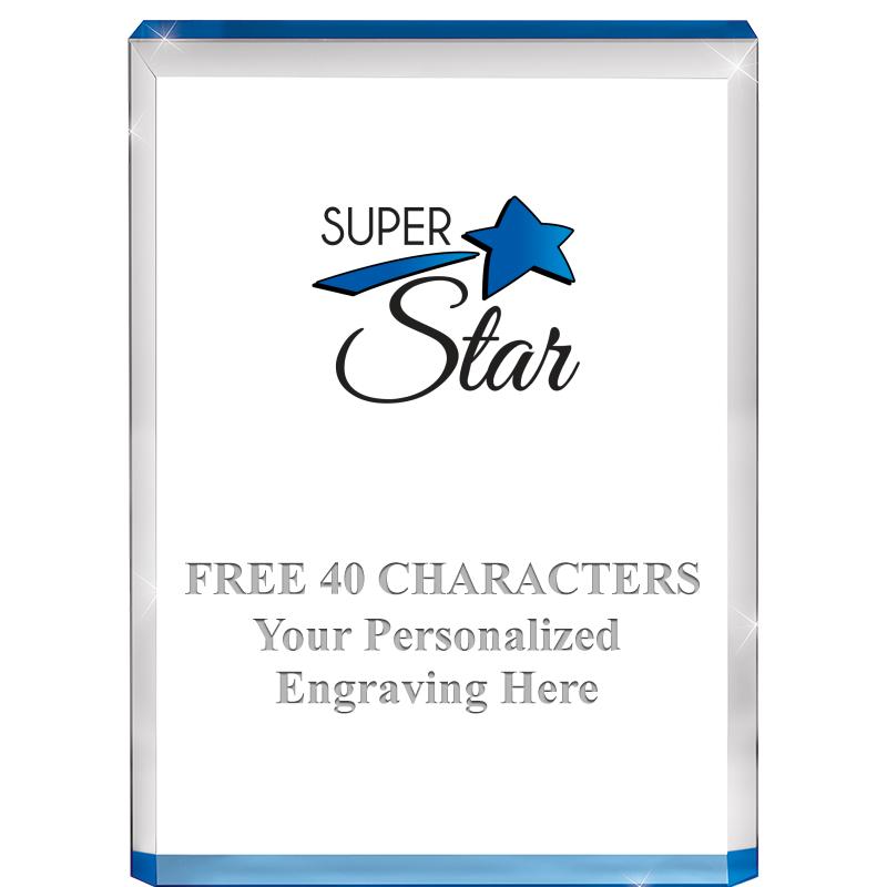 4" BLUE BILLBOARD ACRYLIC