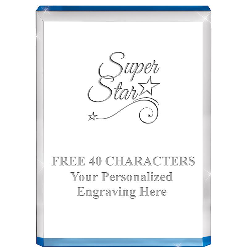 4" BLUE BILLBOARD ACRYLIC