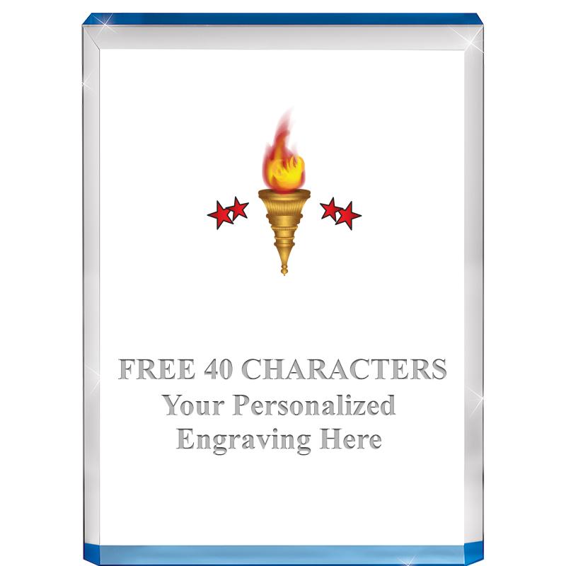 4" BLUE BILLBOARD ACRYLIC