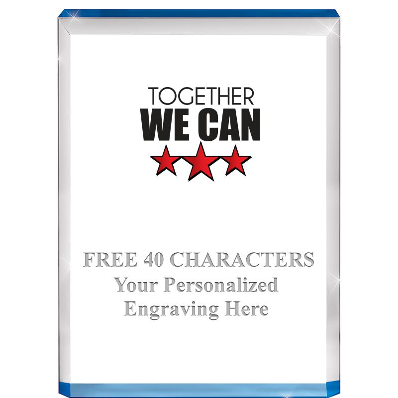 4" BLUE BILLBOARD ACRYLIC