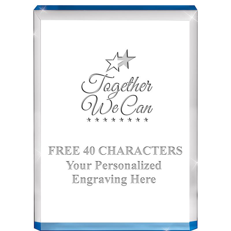 4" BLUE BILLBOARD ACRYLIC