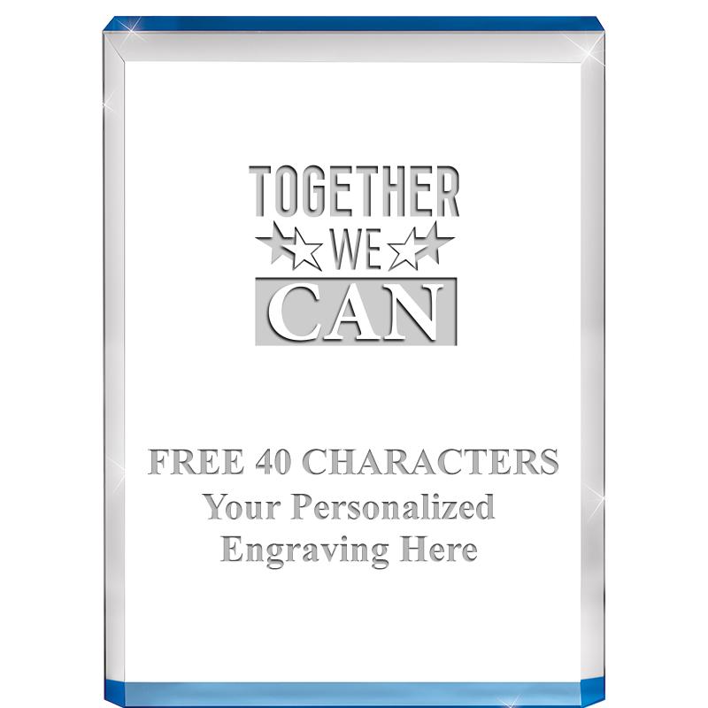 4" BLUE BILLBOARD ACRYLIC