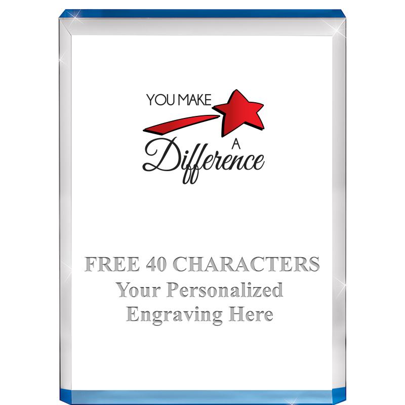 4" BLUE BILLBOARD ACRYLIC