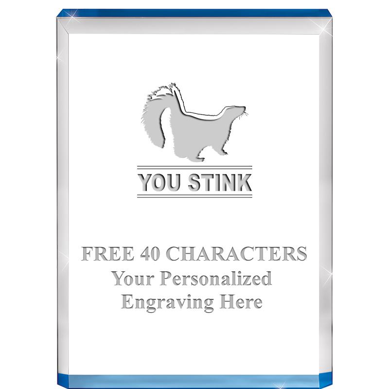 4" BLUE BILLBOARD ACRYLIC