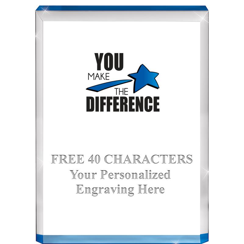 4" BLUE BILLBOARD ACRYLIC