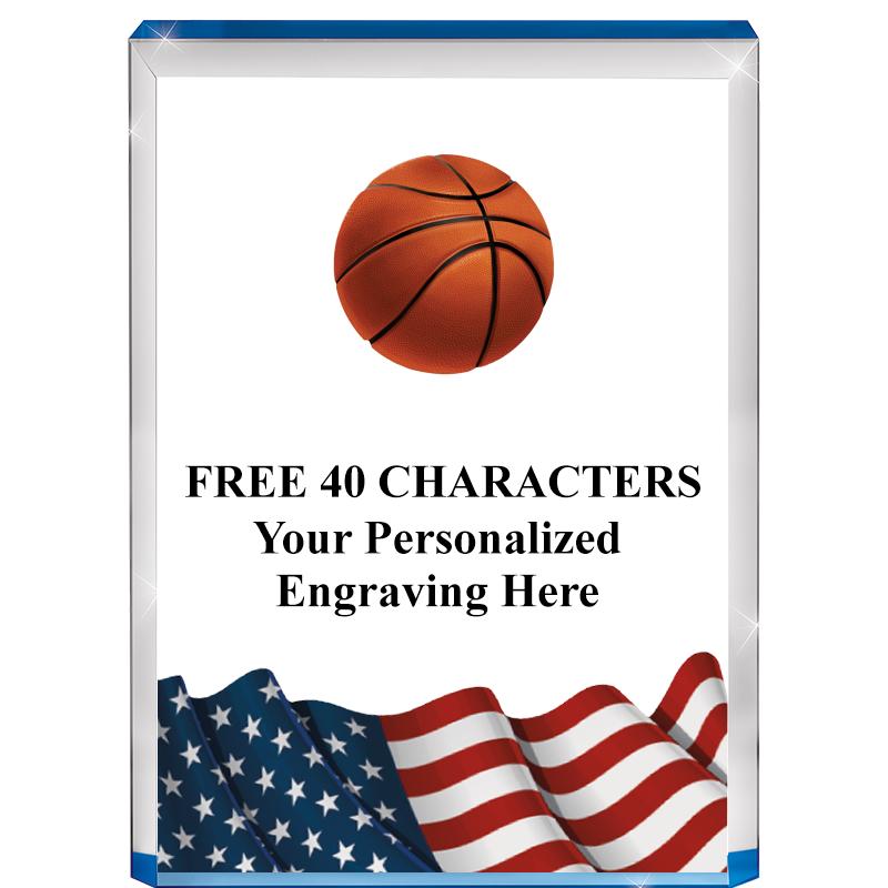 4" FLAG BLUE BILLBOARD ACRYLIC