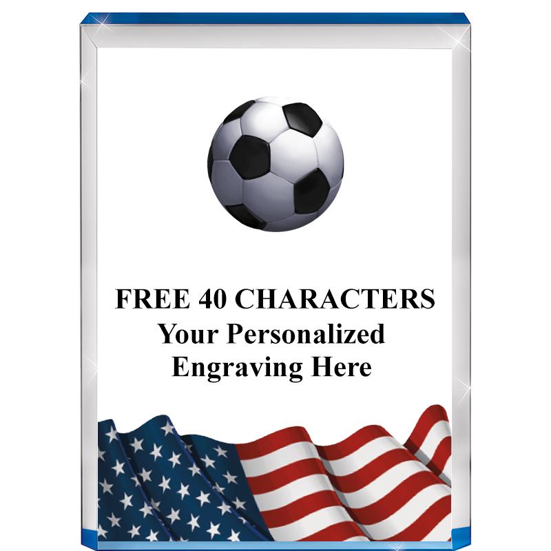 4" FLAG BLUE BILLBOARD ACRYLIC