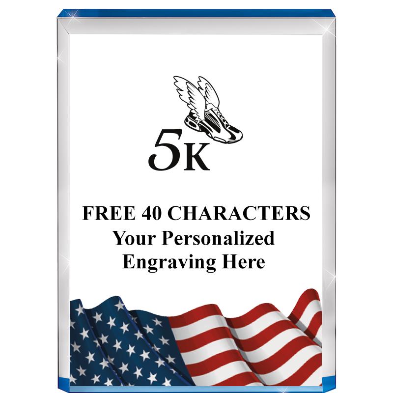 4" FLAG BLUE BILLBOARD ACRYLIC