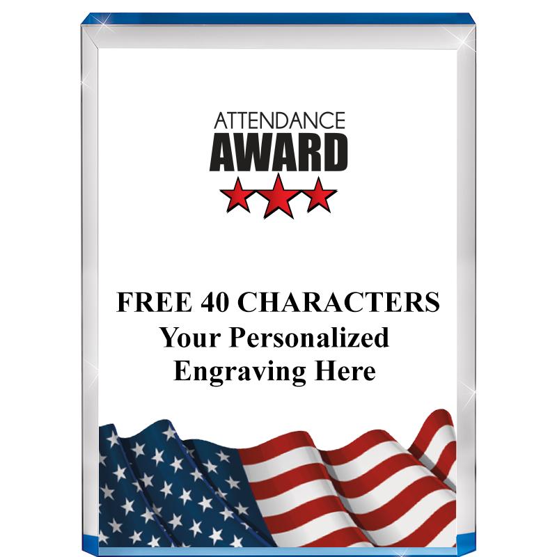 4" FLAG BLUE BILLBOARD ACRYLIC