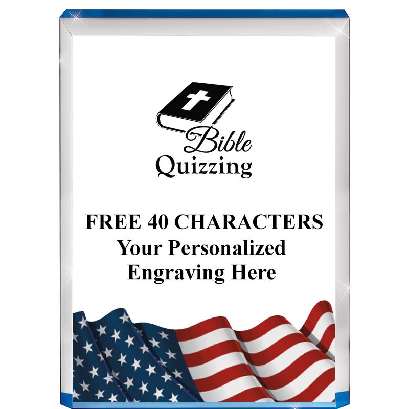 4" FLAG BLUE BILLBOARD ACRYLIC