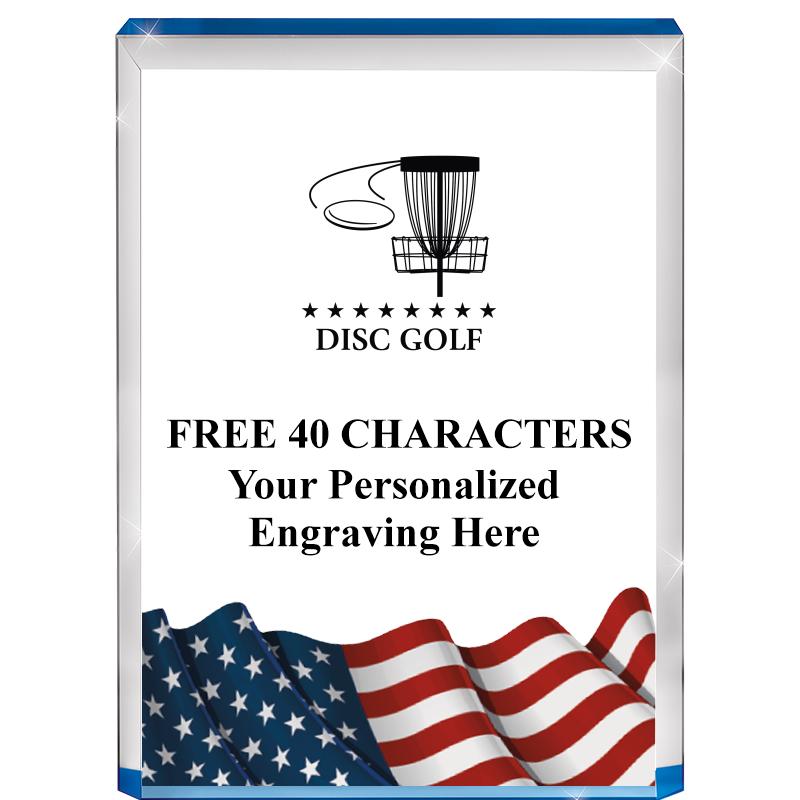 4" FLAG BLUE BILLBOARD ACRYLIC