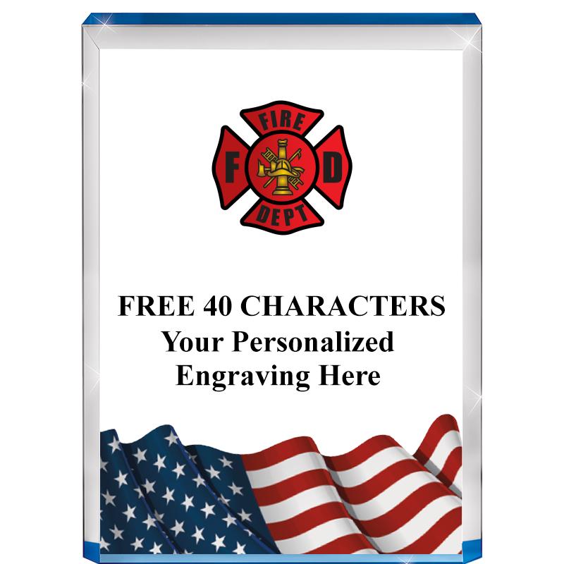 4" FLAG BLUE BILLBOARD ACRYLIC