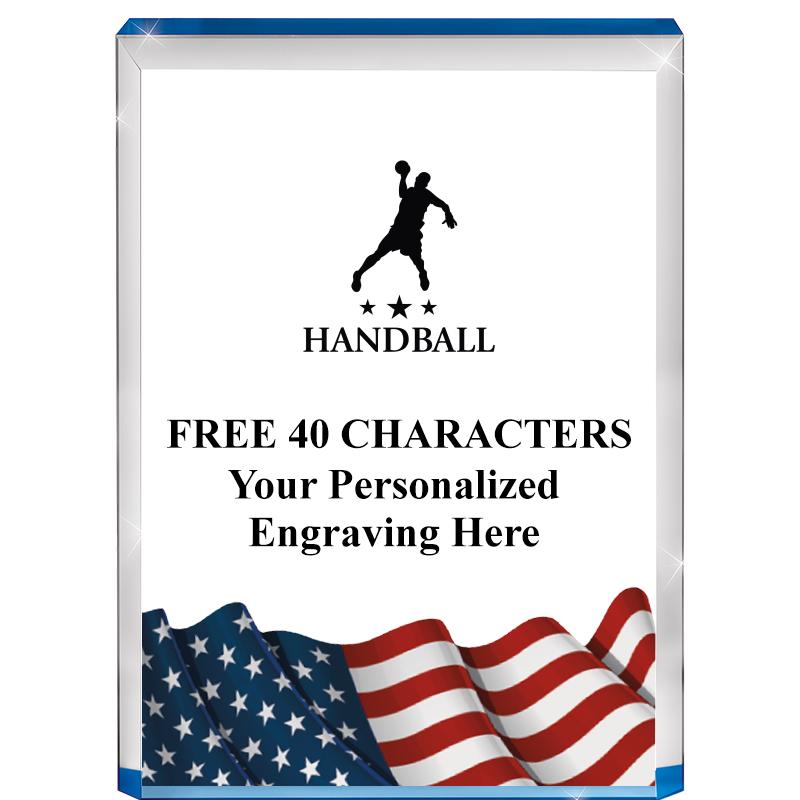 4" FLAG BLUE BILLBOARD ACRYLIC