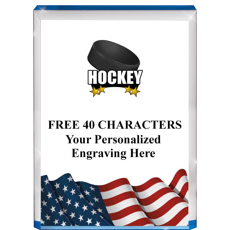 4" FLAG BLUE BILLBOARD ACRYLIC