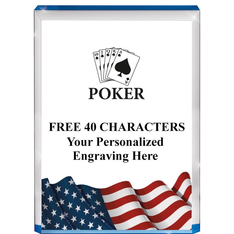 4" FLAG BLUE BILLBOARD ACRYLIC