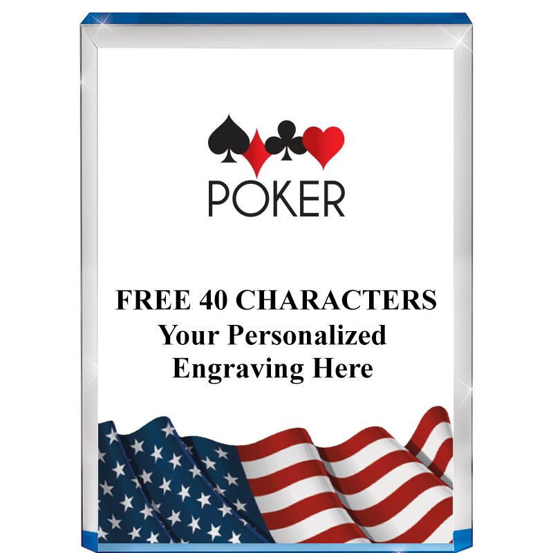 4" FLAG BLUE BILLBOARD ACRYLIC