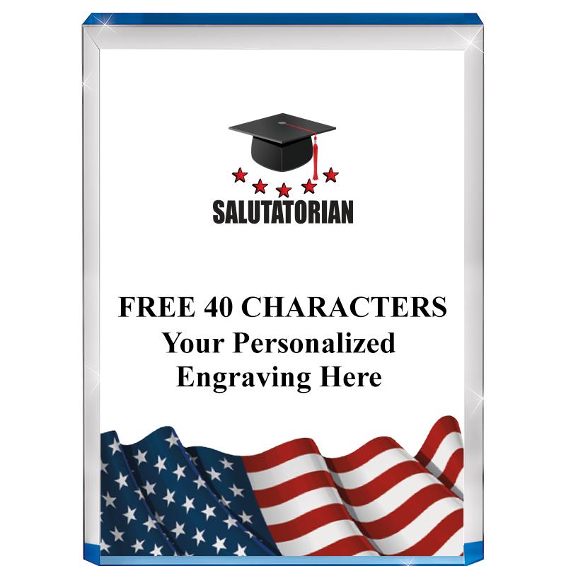 4" FLAG BLUE BILLBOARD ACRYLIC