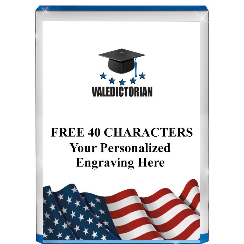 4" FLAG BLUE BILLBOARD ACRYLIC