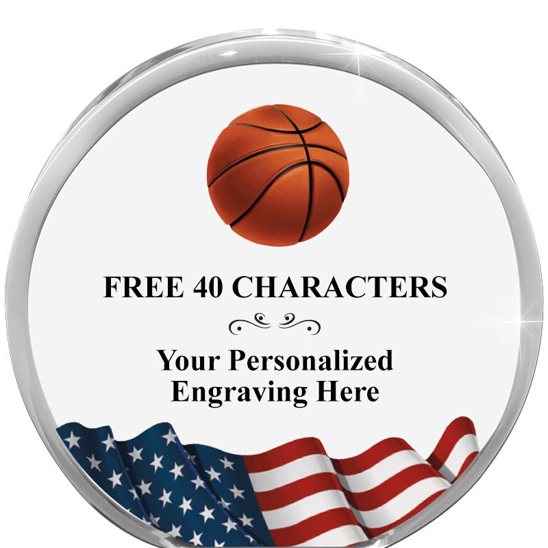 4" FLAG ORBIT ACRYLIC