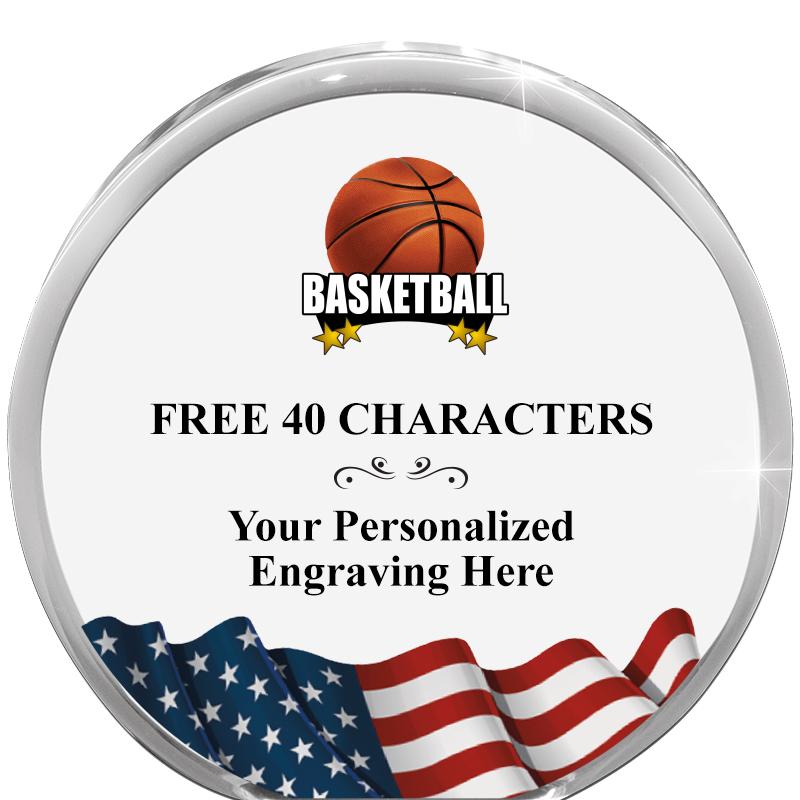 4" FLAG ORBIT ACRYLIC