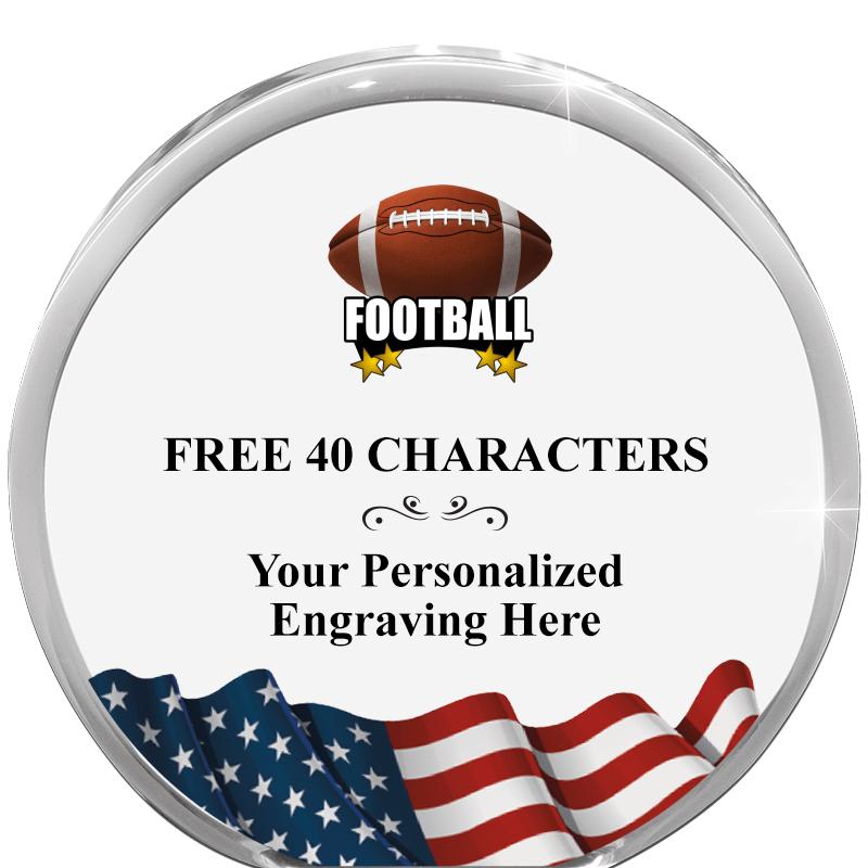 4" FLAG ORBIT ACRYLIC